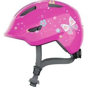 Kerékpáros sisak ABUS Smiley 3.0 pink butterfly M