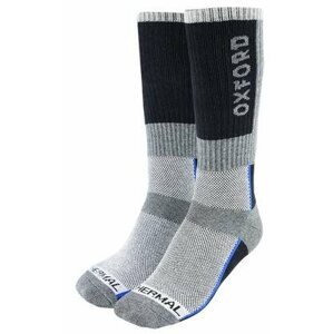 Zokni OXFORD Thermal Magas szárú zokni, szürke/fekete/kék