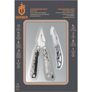 Szerszámkészlet Gerber Suspension-NXT fogó készlet + Mini Paraframe kés, ajándékdoboz