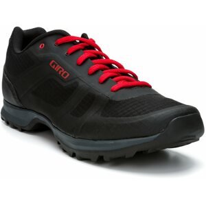 Kerékpáros cipő GIRO Gauge kerékpáros cipő, fekete/világos piros, 44-es