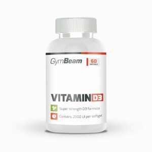 D-vitamin GymBeam D3-vitamin 2000 IU, 60 kapszula