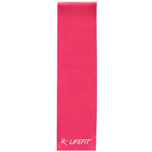 Erősítő gumiszalag LifeFit Flexband fitneszgumi 0,35, rózsaszín