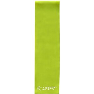 Erősítő gumiszalag LifeFit fitneszgumi 0,55 mm, zöld