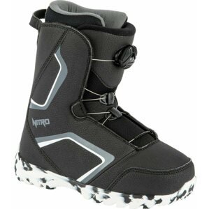 Snowboard cipő Nitro Droid BOA Black-White-Charcoal  méret 33 1/3 EU / 210 mm