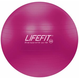 Fitness labda Lifefit anti-burst 55 cm, bordó