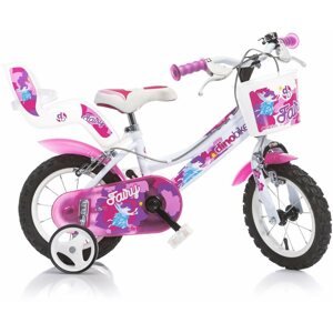 Gyerek kerékpár Dino bikes 12" fehér-rózsaszín