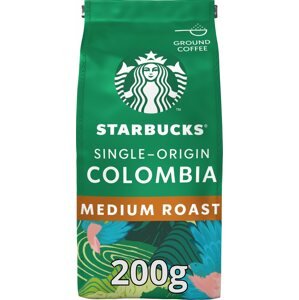 Kávé Starbucks Single-Origin Colombia, egy eredetű őrölt kávé, 200 g