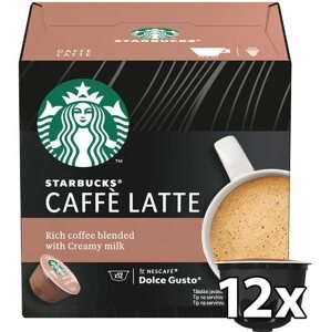 Kávékapszula STARBUCKS® Caffe Latte by NESCAFE® DOLCE GUSTO® 12 db