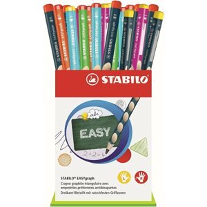 Grafit ceruza STABILO EASYgraph, 36 db, HB, különböző színekben