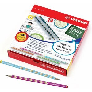 Grafit ceruza STABILO EASYgraph S - 48 db, HB, különböző színekben