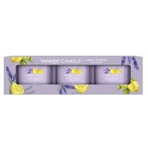 Gyertya YANKEE CANDLE Set Lemon Lavender Sampler 3× 37 g