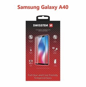 Üvegfólia Swissten Case Friendly Samsung Galaxy A40 üvegfólia - fekete