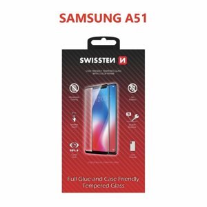 Üvegfólia Swissten Case Friendly Samsung Galaxy A51 üvegfólia - fekete