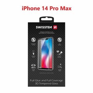 Üvegfólia Swissten Full Glue Apple iPhone 14 Pro Max 3D üvegfólia - fekete