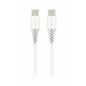Adatkábel Swissten USB-C to USB-C Power Delivery, 100 W, 2,5m, fehér