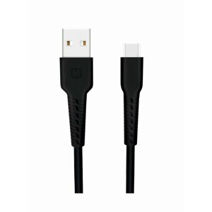 Adatkábel Swissten USB-C 1m, fekete