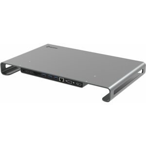 Port replikátor Swissten USB-C HUB DOCK Aluminium