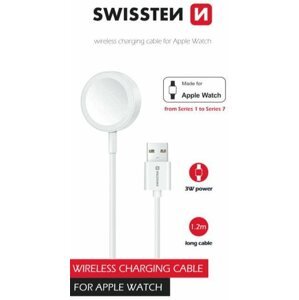 Tápkábel Swissten Mágneses töltőkábel Apple Watchhoz, USB-A 1,2 m