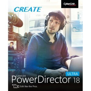 Videószerkesztő program CyberLink PowerDirector 18 Ultra (elektronikus licenc)