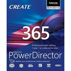 Videószerkesztő program CyberLink PowerDirector 365 12 hónapig (elektronikus licenc)