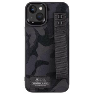 Telefon tok Tactical Camo Troop Drag Strap Kryt pro Apple iPhone 14 Plus Black