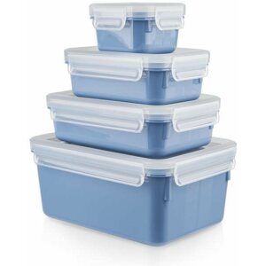 Ételtároló doboz szett Tefal Ételtároló doboz szett 4 db Master Seal Color N1030810 kék