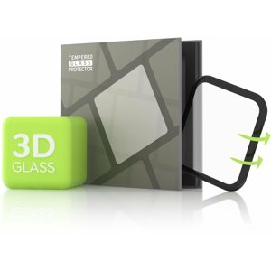 Üvegfólia Tempered Glass Protector Apple Watch 4/ 5/ 6/ SE/ SE (2022) 3D üvegfólia - 3D Glass, 40mm, fekete