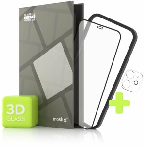Üvegfólia Tempered Glass Protector iPhone 12 mini 3D üvegfólia + kamera védő fólia + felhelyező keret - Case Friendly