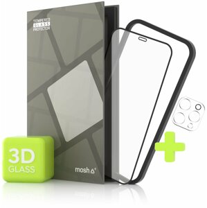 Üvegfólia Tempered Glass Protector iPhone 12 Pro Max 3D üvegfólia + kamera védő fólia + felhelyező keret