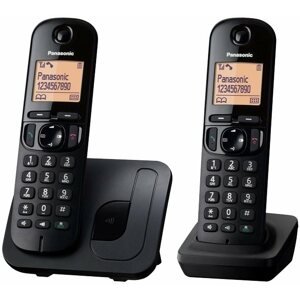 Vezetékes telefon Panasonic KX-TGC212FXB Twinpack fekete