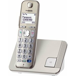 Vezetékes telefon Panasonic KX-TGE210FXN Gold/White