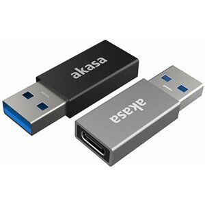 Átalakító AKASA USB 3.1 Gen2 Type-C female to Type-A male adapter, 2 pack
