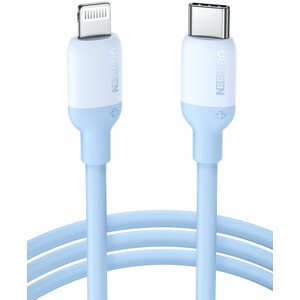 Adatkábel UGREEN USB-C to Lightning Silicone Cable 1m Navy blue