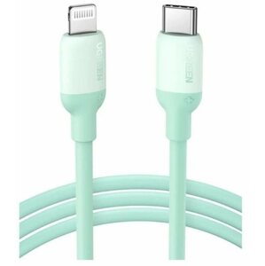 Adatkábel UGREEN USB-C to Lightning Silicone Cable 1m Green
