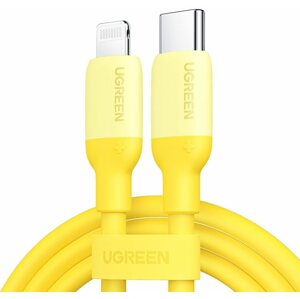 Adatkábel UGREEN USB-C to Lightning Cable 1m Yellow