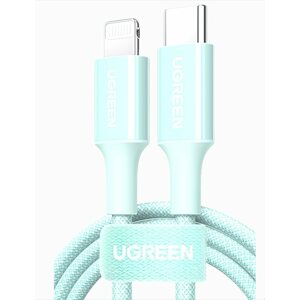 Adatkábel UGREEN USB-C to Lightning Cable 1m Green