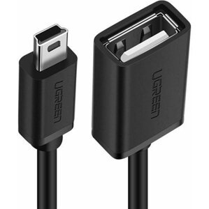 Adatkábel Ugreen Mini USB (M) to USB 2.0 (F) OTG Cable Gray 0.1m