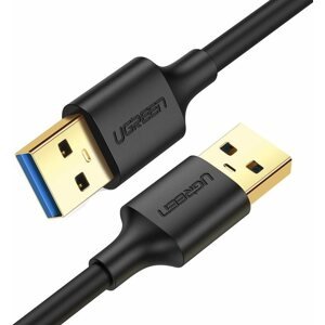 Adatkábel Ugreen USB 3.0 (M) to USB 3.0 (M) Cable Black 0.5m