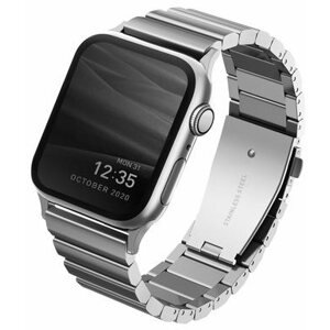 Szíj Uniq Strova Apple Watch Acél szíj 42/44/45/Ultra 49mm - Sterling ezüst