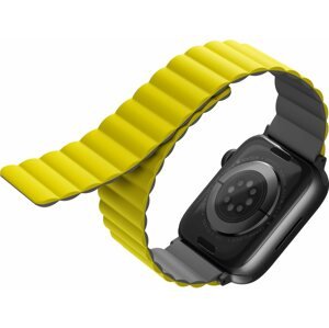 Szíj Uniq Revix Reversible Magnetic Apple Watch 42 / 44 / 45 / Ultra 49mm - sárga - szürke