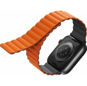 Szíj Uniq Revix Reversible Magnetic Apple Watch 42 / 44 / 45 / Ultra 49mm - szürke - narancsszín