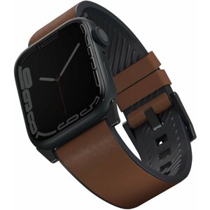 Szíj Uniq Straden Apple Watch vízálló bőrszíj 42 / 44 / 45 / Ultra 49mm - barna