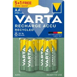 Tölthető elem VARTA Recharge Accu Recycled Tölthető elem AA 2100 mAh R2U 5+1 db