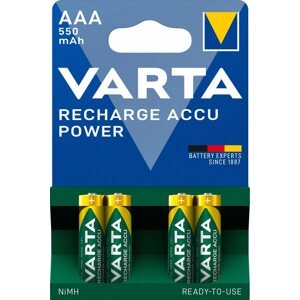 Tölthető elem VARTA Recharge Accu Power Tölthető elem AAA 550 mAh R2U 4 db
