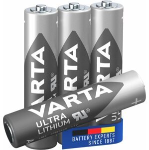 Eldobható elem VARTA Ultra Lithium Lítium elem AAA 4 db