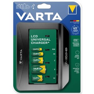 Töltő és pótakkumulátor VARTA LCD Universal Charger+ Töltő