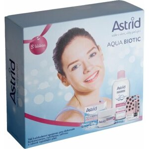 Kozmetikai ajándékcsomag ASTRID AQUA BIOTIC TRIPACK Nappali és éjszakai krém száraz és érzékeny bőrre 50 ml + Micellás víz