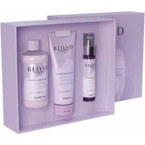 Kozmetikai ajándékcsomag INEBRYA BLONDesse Blonde Miracle Kit Set 600 ml
