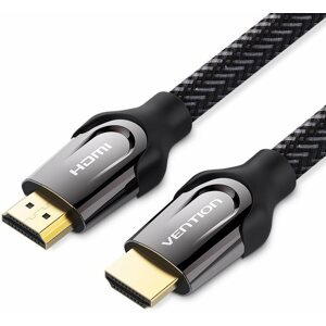 Videokábel Vention Nylon Braided HDMI 2.0 Cable 1,5 m Black Metal Type