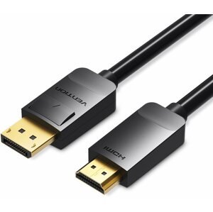 Videokábel Vention DisplayPort (DP) to HDMI Cable 1,5 m Black